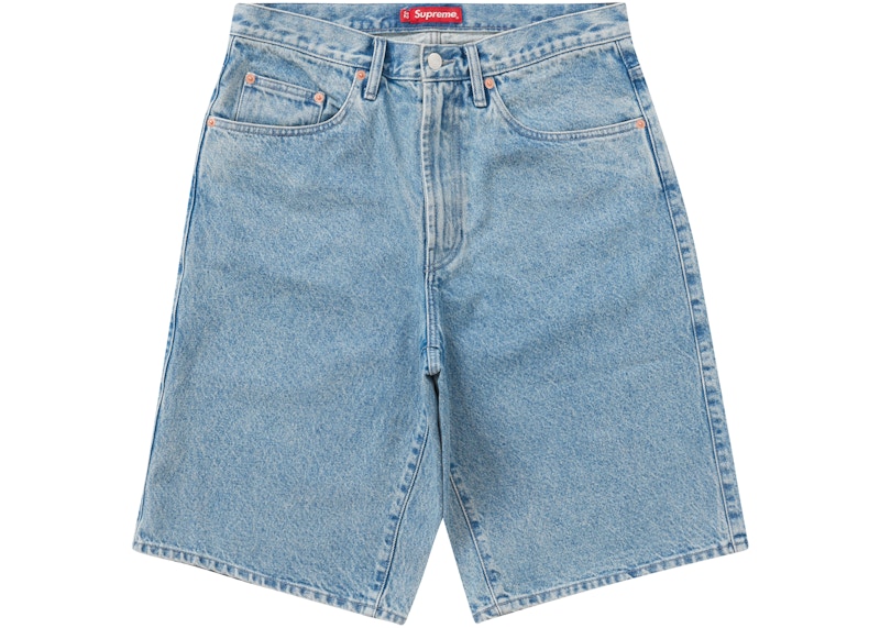 Supreme Baggy Denim Short Washed Blue Men's - SS23 - US