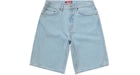 Pantalones cortos Supreme en denim estilo baggy en añil decolorado