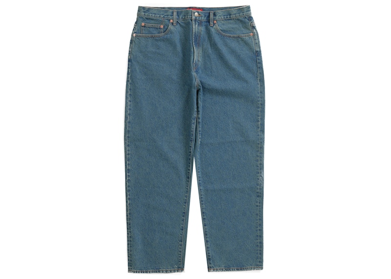 22SS Supreme baggy Jean washed blue 34 - デニム/ジーンズ