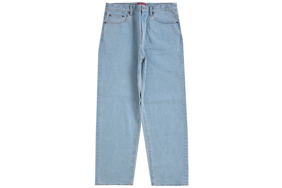 Pre-owned Supreme Baggy Jean (ss24) Washed Indigo