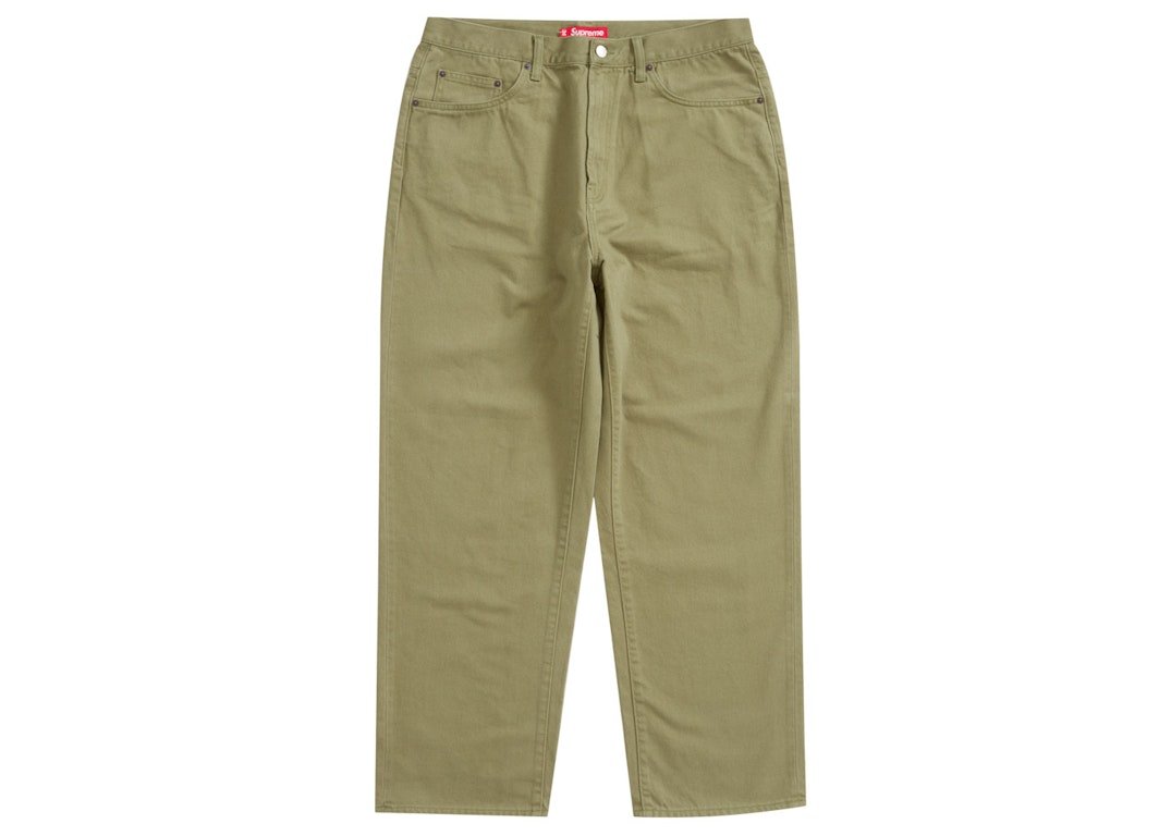 Pre-owned Supreme Baggy Jean (ss24) Light Olive