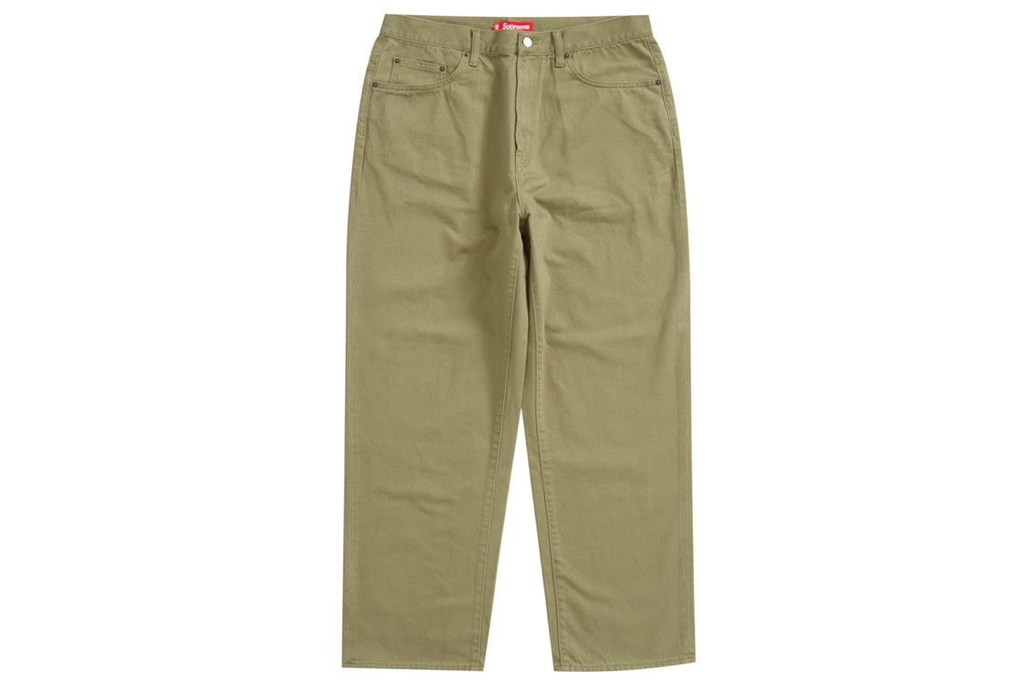 Pre-owned Supreme Baggy Jean (ss24) Light Olive