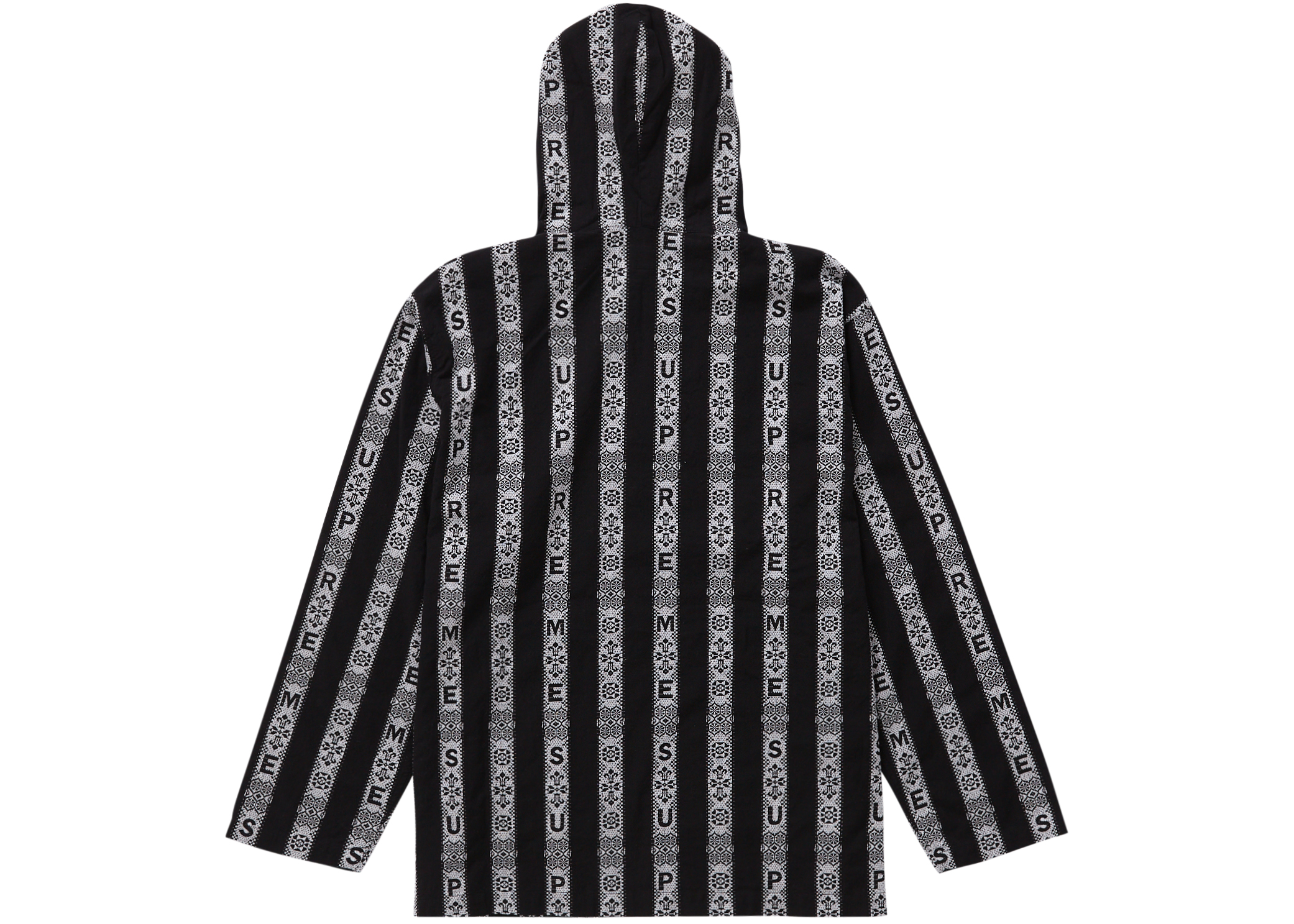 Supreme Baja Hooded Shirt Black Men's - SS22 - US