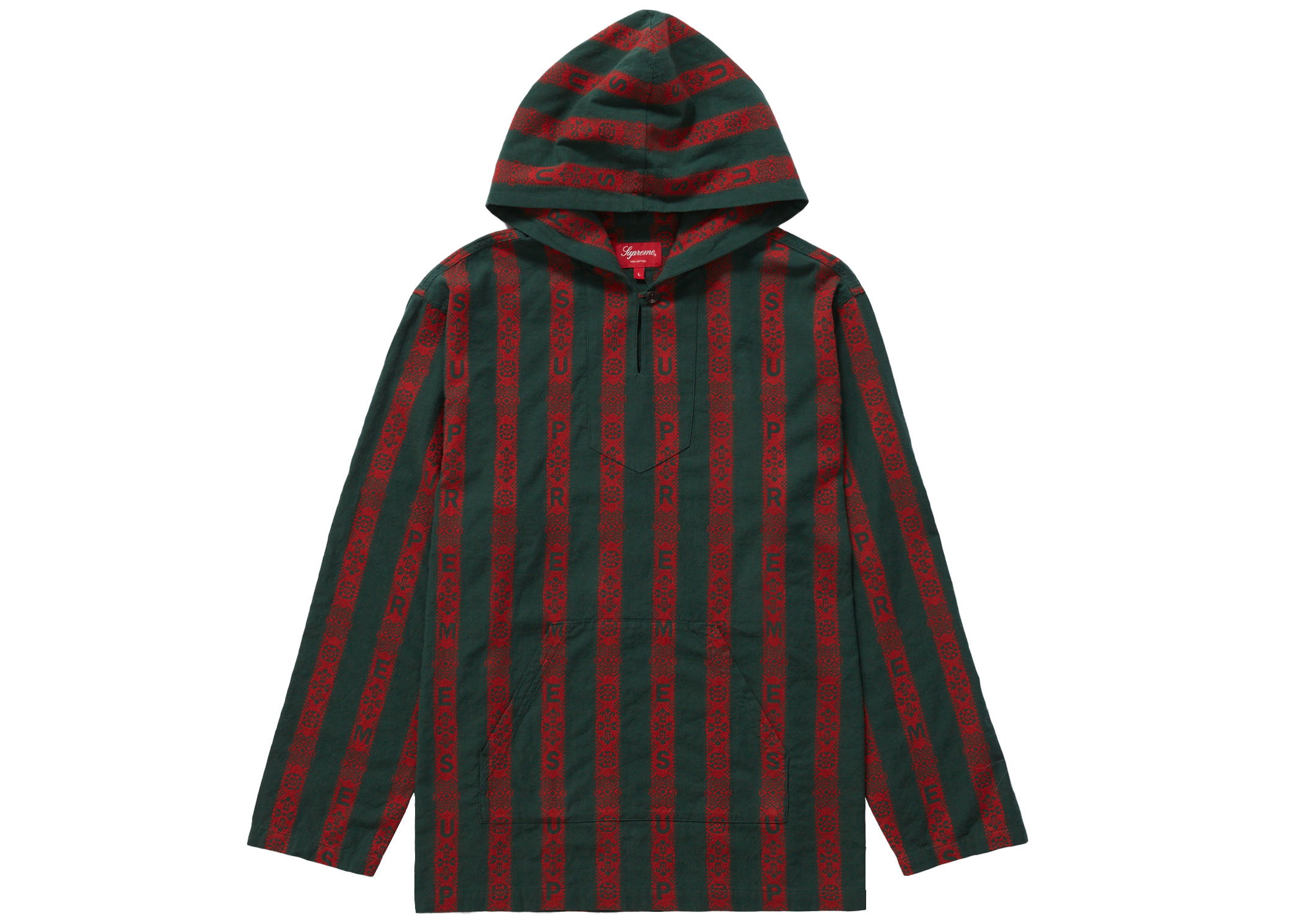 52センチ袖丈SUPREME シュプリーム 22SS Baja Hooded Shirt バジャ