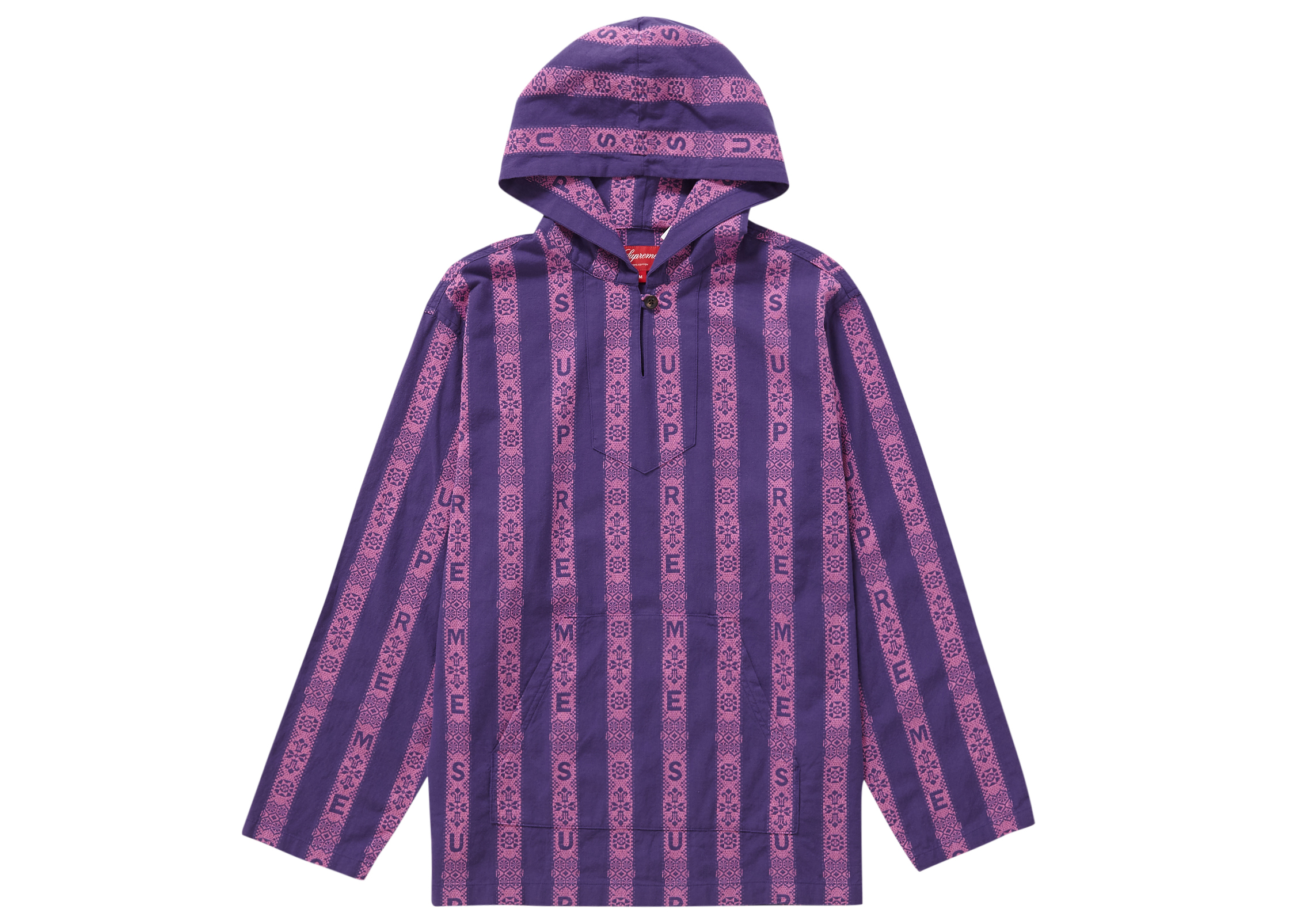 Supreme Baja Hooded Shirt Light Purple Men's - SS22 - US