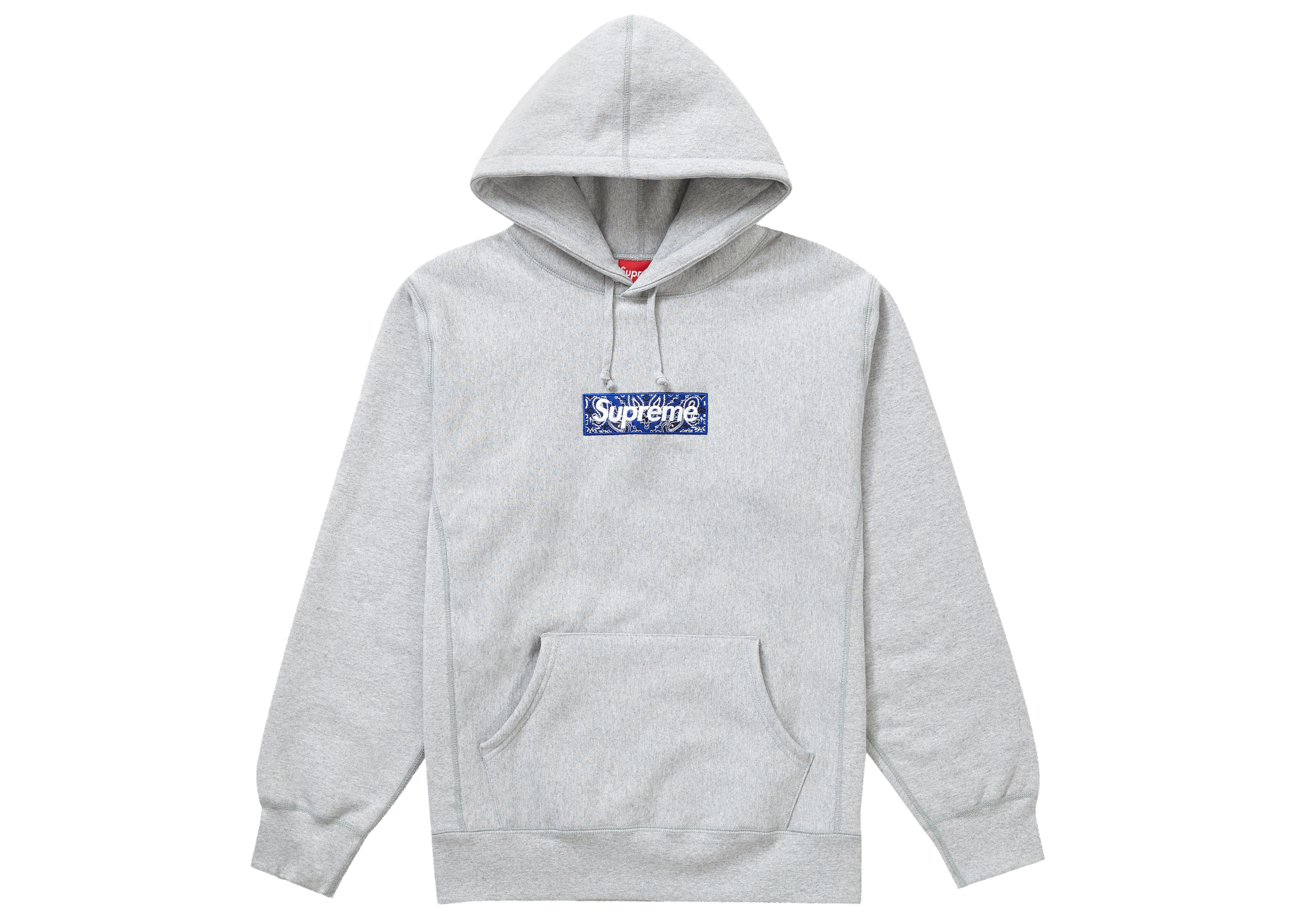 純正・新品 Hooded Logo Box Bandana Sweatshirt S 黒 パーカー