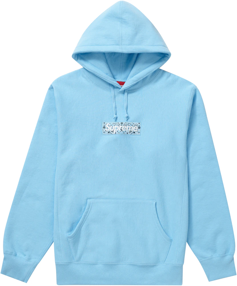 Supreme Box Logo Hooded Sweatshirt (FW17) Ice Blue