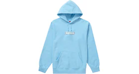 Supreme Bandana Box Logo Hooded Sweatshirt Light Blue