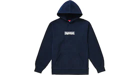 Supreme Bandana Box Logo Hooded Sweatshirt Navy