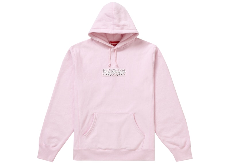 Supreme Bandana Box Logo Hooded Sweatshirt Pink メンズ - FW19 - JP