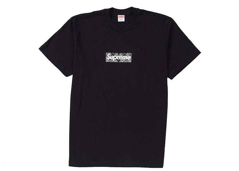 Supreme Bandana Box Logo Tee Black メンズ - FW19 - JP