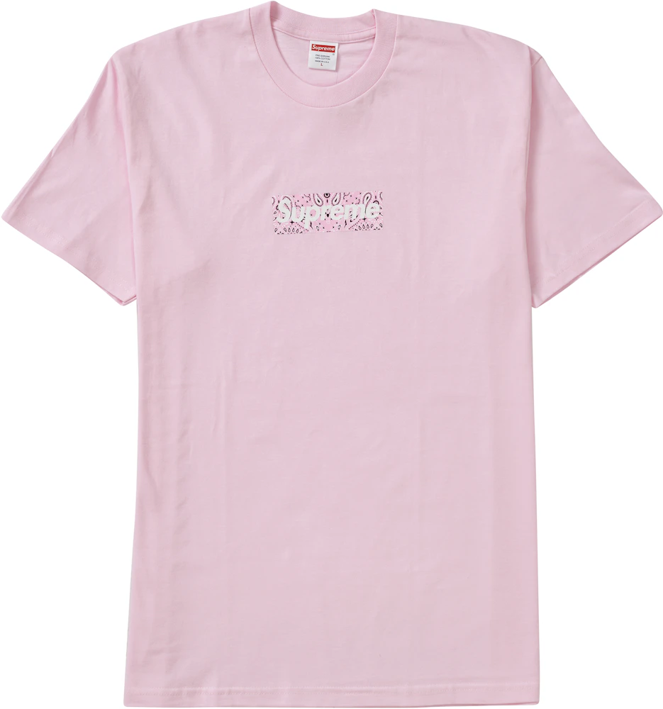 Supreme Bandana Box Logo Hoodie - Pink