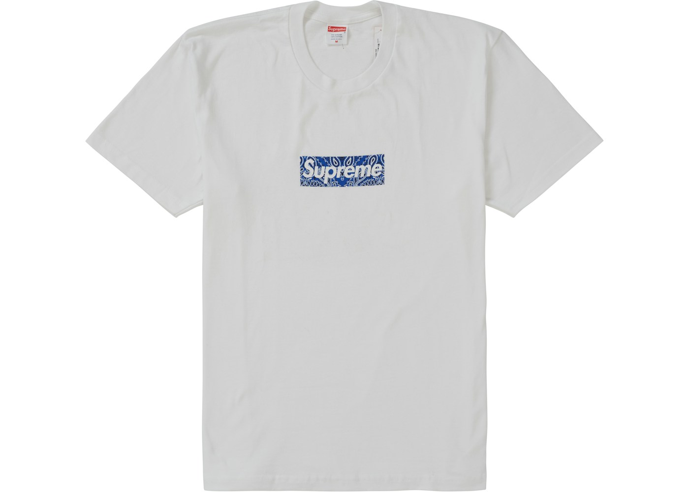 Supreme Bandana Box Logo Tee White Hypeanalyzer Supreme Bandana Box Logo Tee White Hypeanalyzer