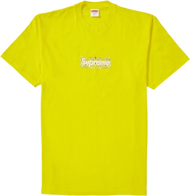 Bandana Box Logo Hooded Sweatshirt Yellow