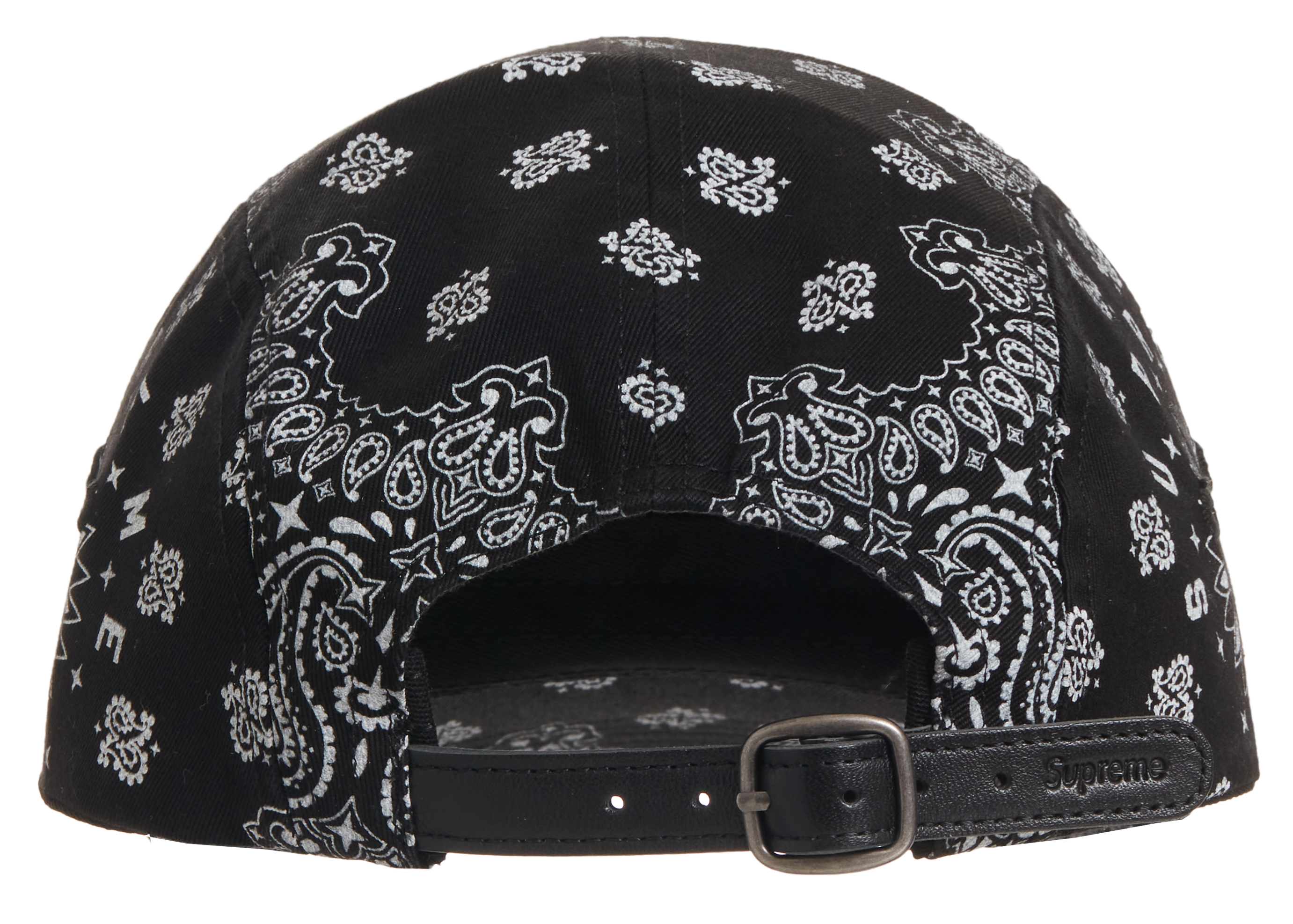 Supreme Bandana Camp Cap Black - SS21 - US