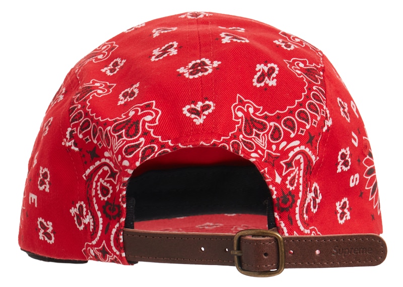 Supreme Bandana Camp Cap Red