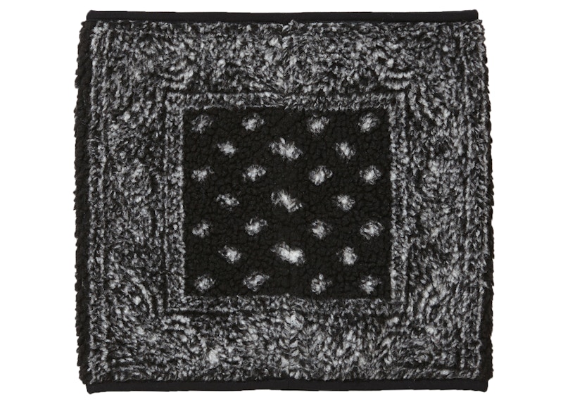 Supreme Bandana Fleece Neck Gaiter Black