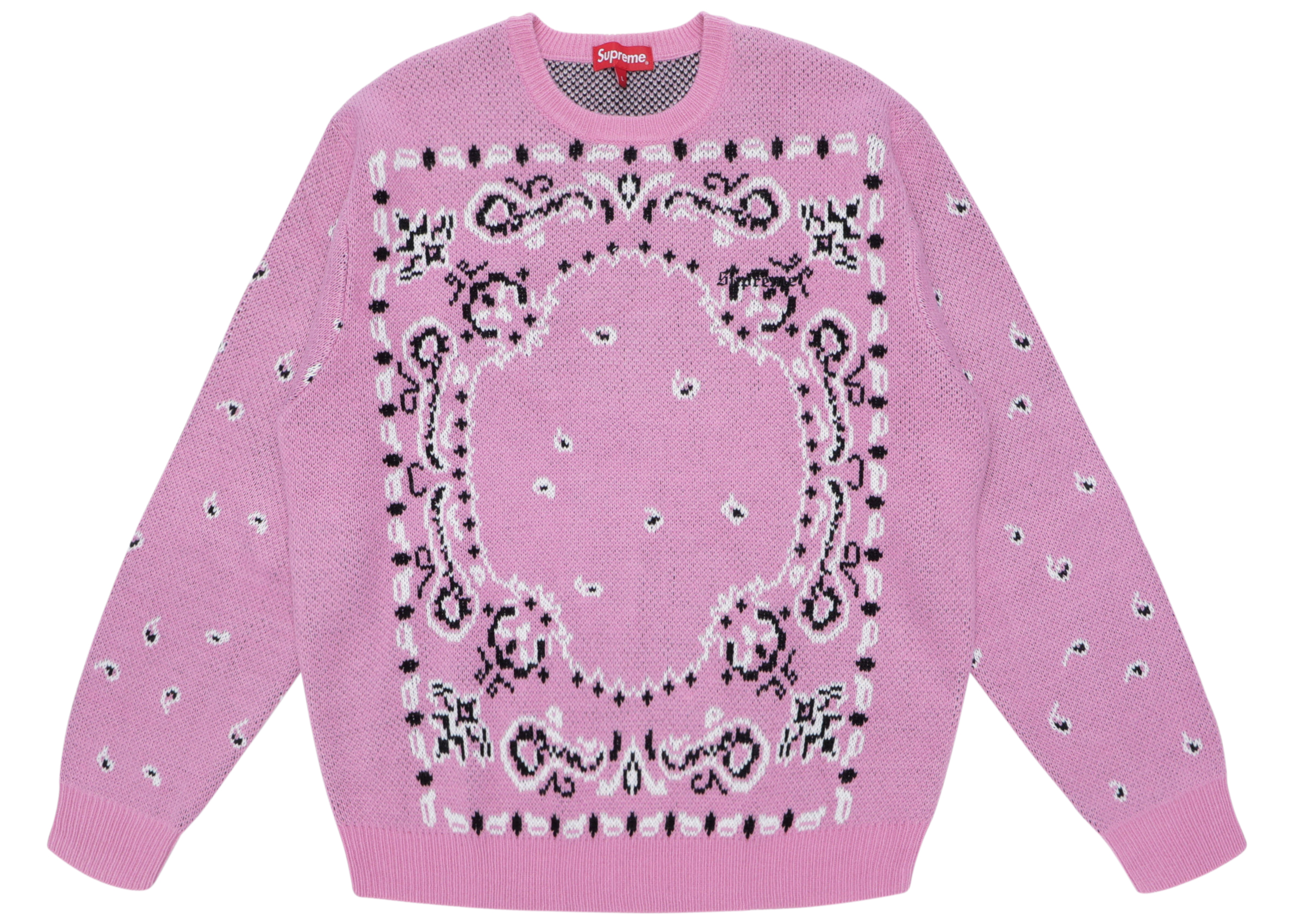 Supreme Bandana Sweater Light Pink メンズ - SS18 - JP