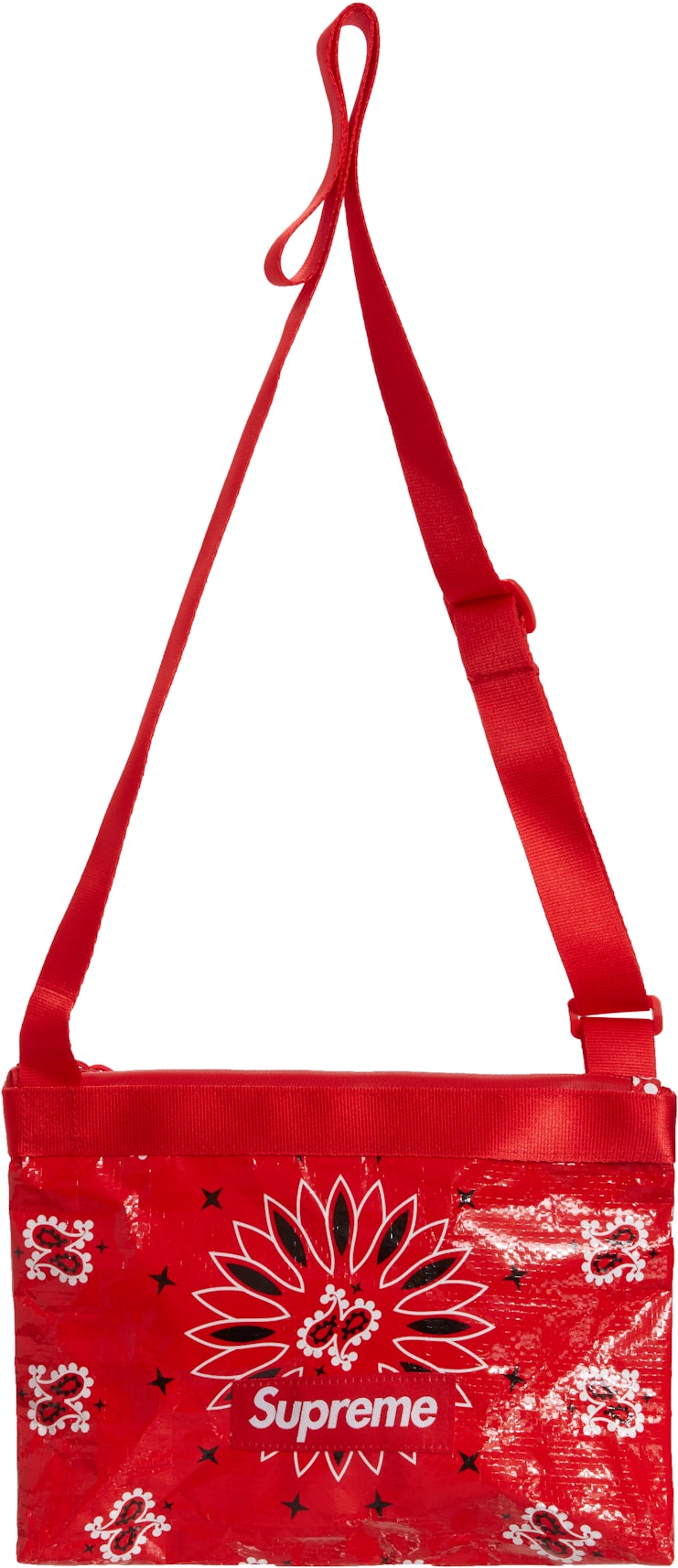 Buy Supreme Bandana Tarp Side Bag 'Red' - SS21B21 RED