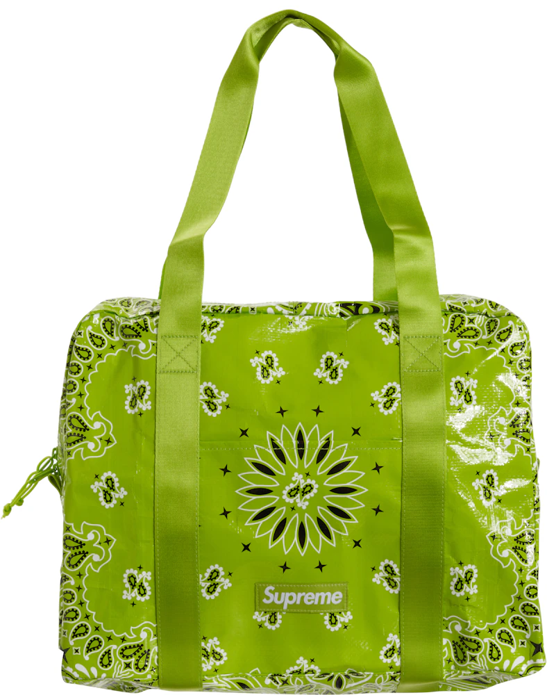 Supreme Bandana Tarp Small Duffle Bag Bright Green - SS21 - US