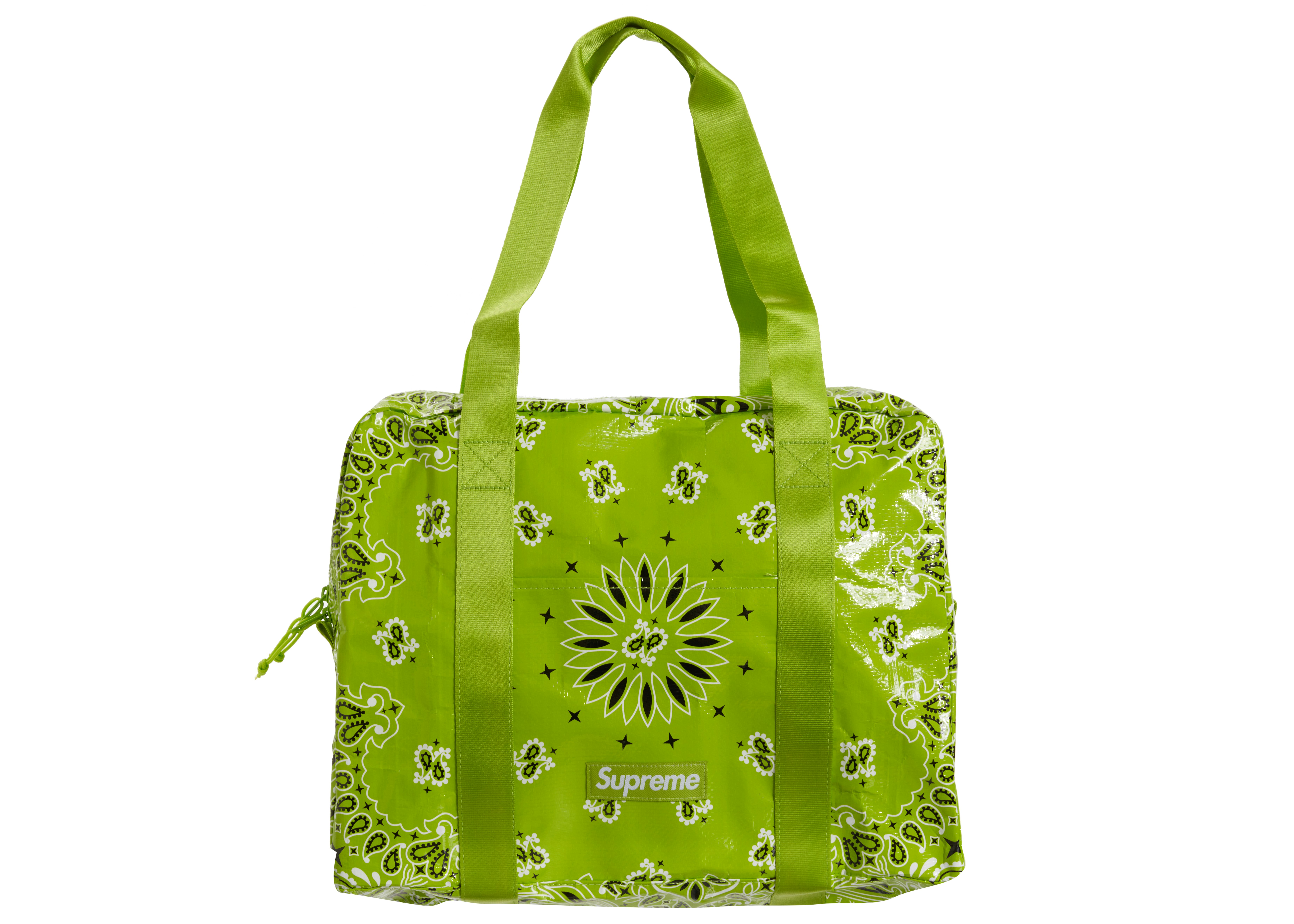 Supreme Bandana Tarp Small Duffle Bag Bright Green SS21 MX