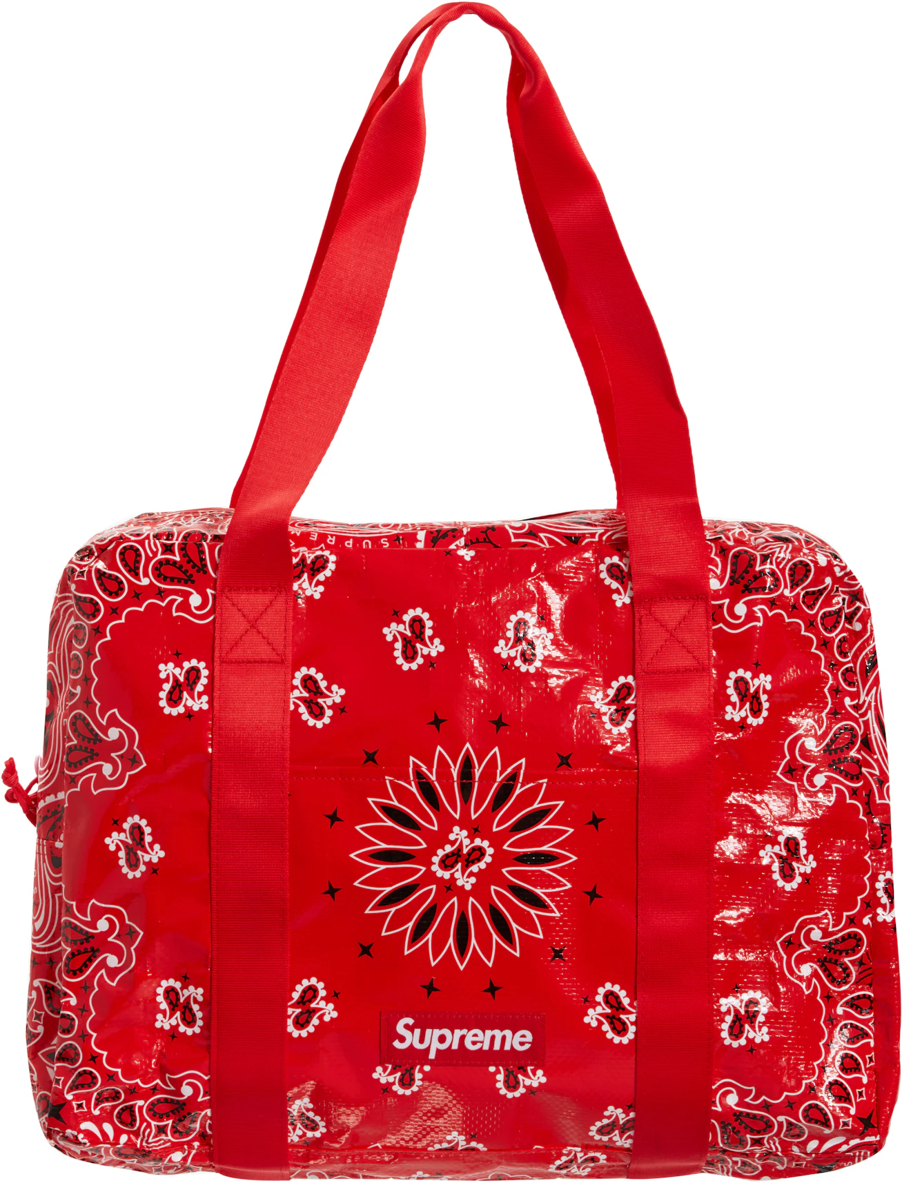 Supreme Bandana Tarp Small Duffle Bag Red - SS21 - US