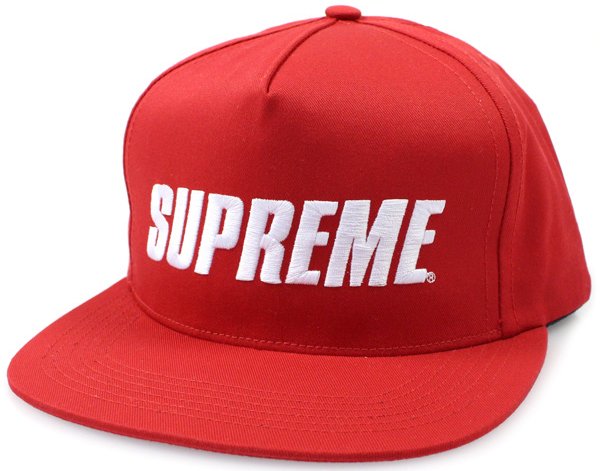 Supreme Bar Logo 5 Panel Hat Red - SS16 - US
