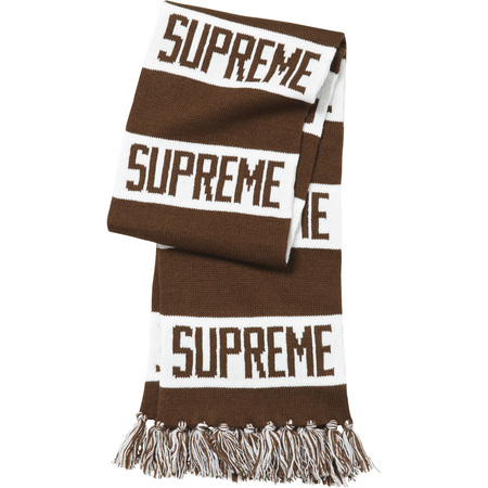 Supreme Bar Stripe Scarf Brown - FW16 - JP