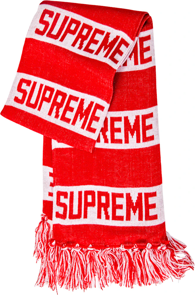 Supreme Bar Stripe Scarf Red - FW16 - US