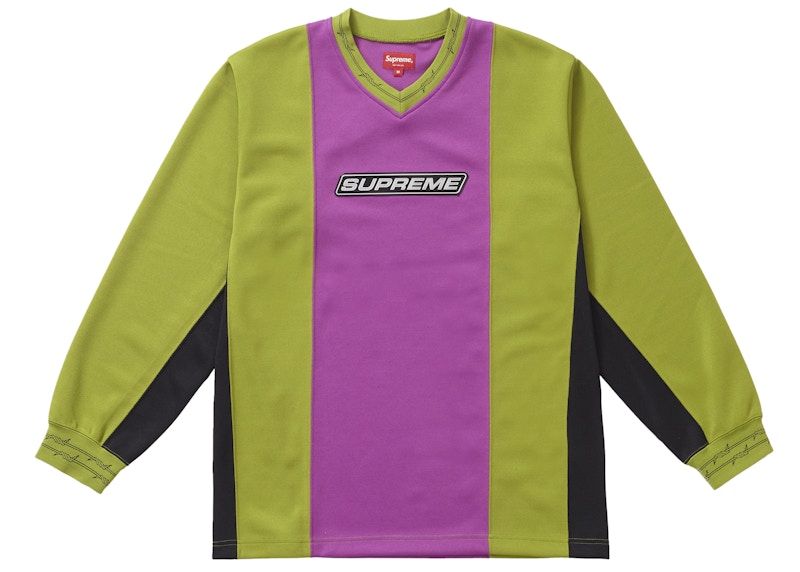 Supreme Barbed Wire Moto Jersey Purple Men's - SS19 - US