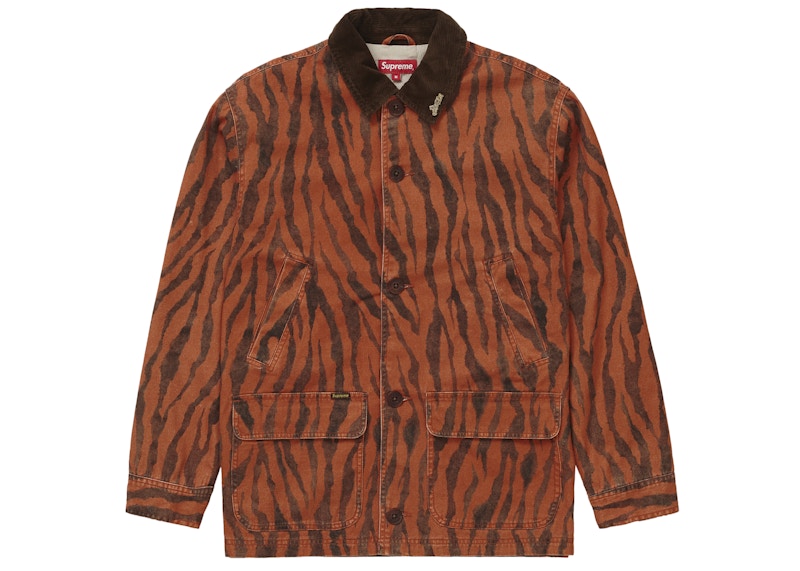 17500円安い 新作 クーポン激安 21ss Supreme Barn Coat Tiger Stripe