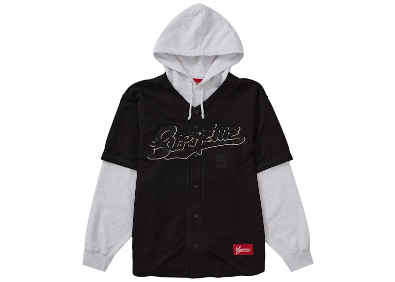 Supreme Baseball Jersey HoodedSweatshirtトップス