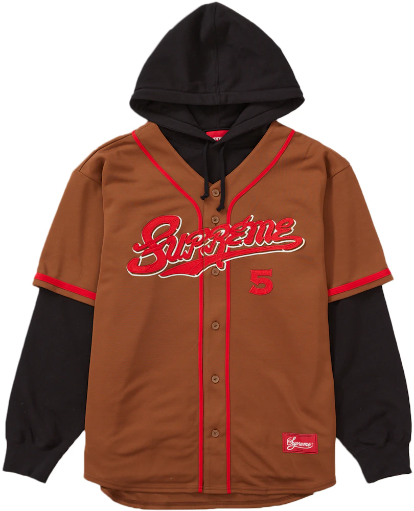Supreme Leather Baseball Jersey