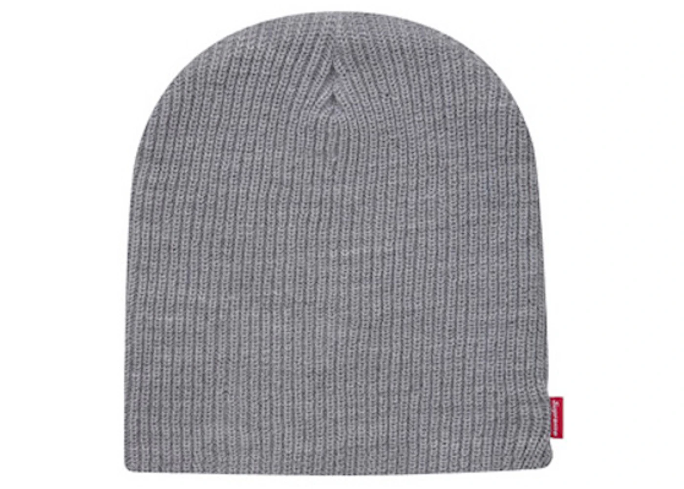Supreme Basic Beanie Heather Grey FW15 US - Main Image