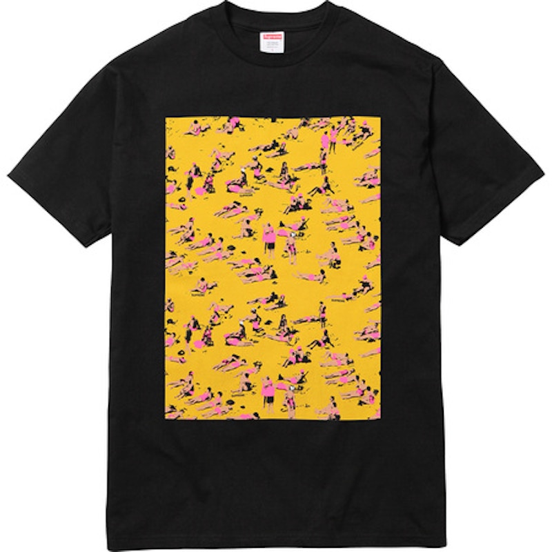 Supreme Beach Tee Black Men's - SS16 - US