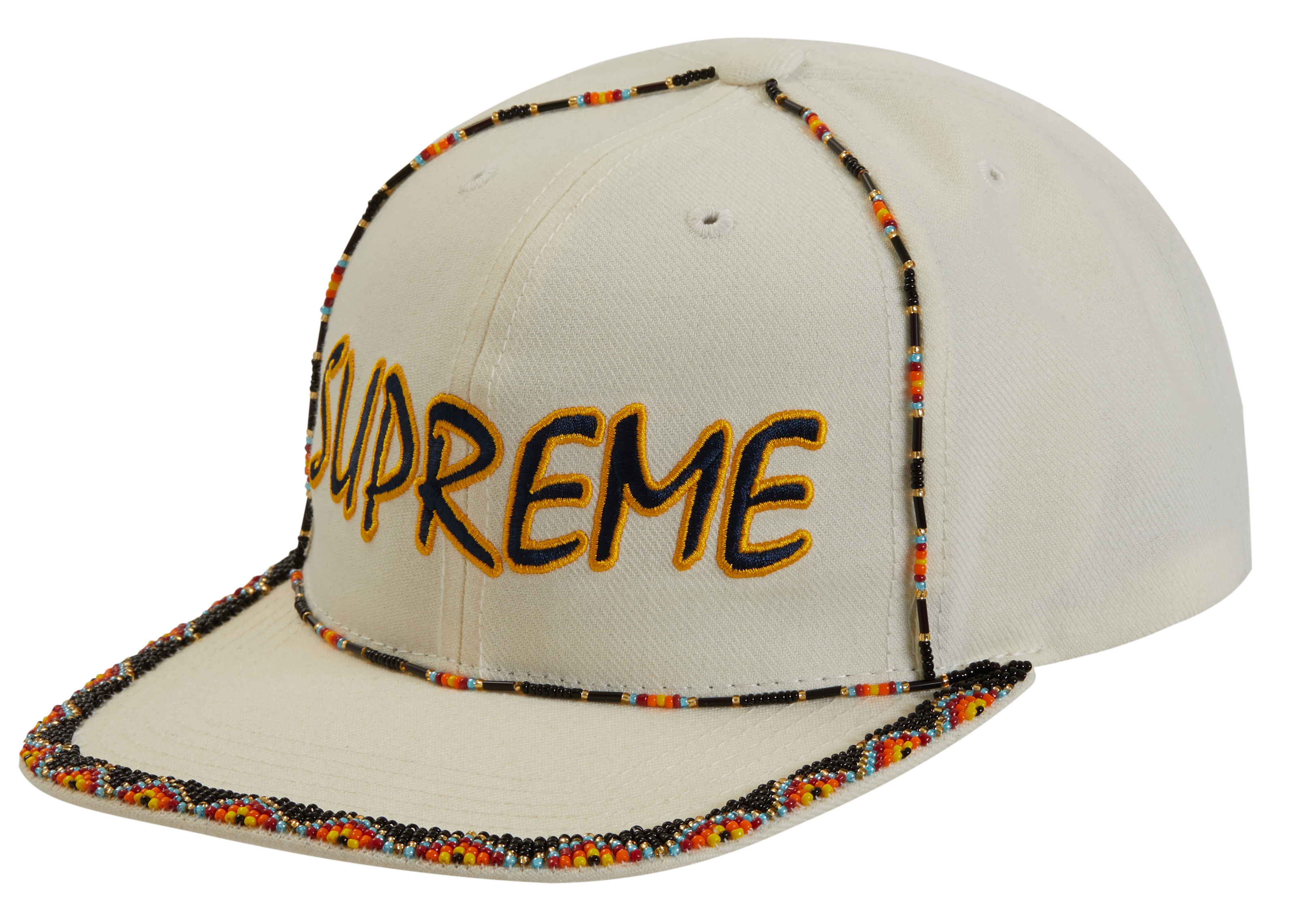 Supreme Beaded 6-Panel White - SS19 - US