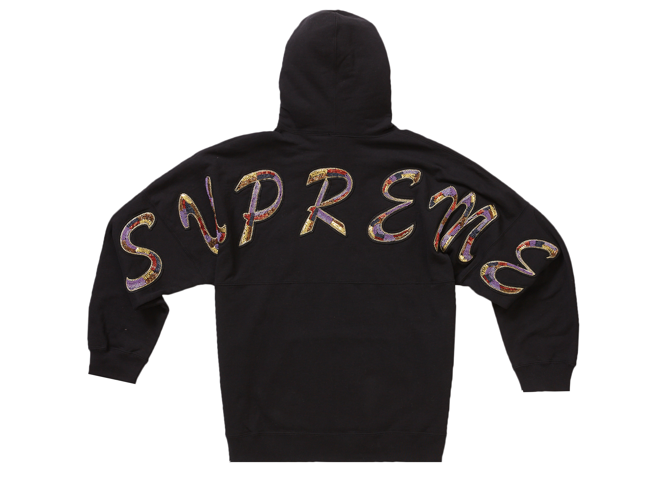 Supreme Beaded Hooded Sweatshirt /BlackM