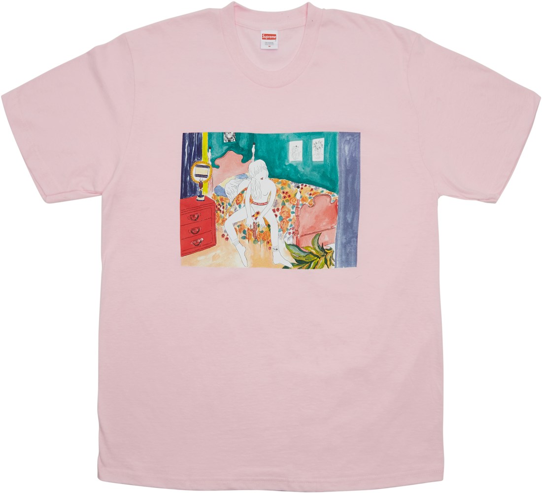 Supreme Bedroom Tee Light Pink Fw18 Supreme Bedroom Tee Light Pink Fw18