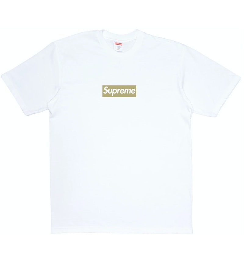 Supreme white t shirt price shop