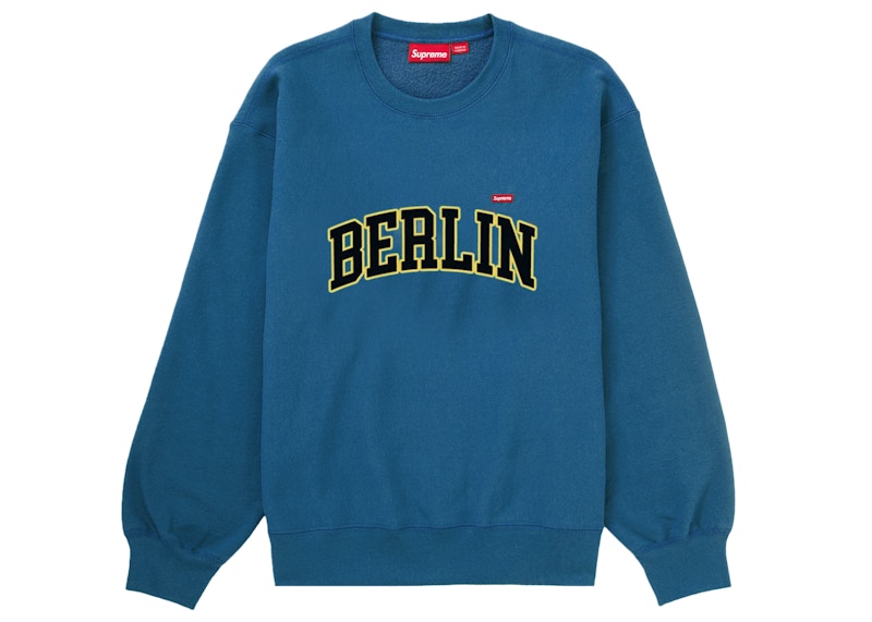 Supreme blue crew neck on sale