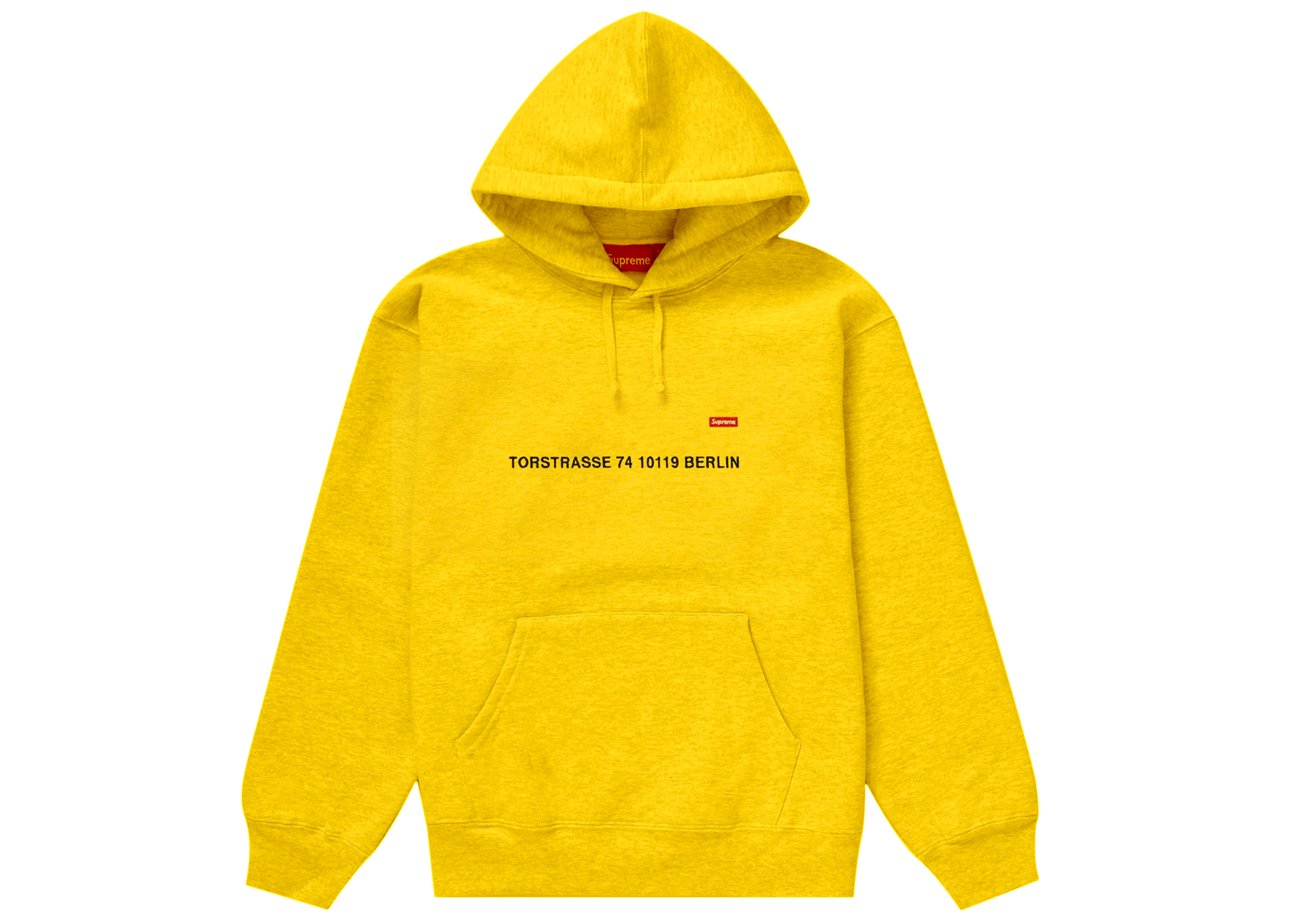 Supreme Small Box Hooded Sweatshirt (Berlin Shop) Yellow Men's