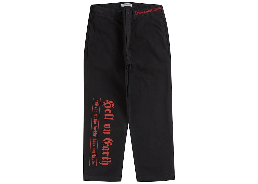 Pre-owned Supreme Bernadette Corporation Old English Chino Pant Black