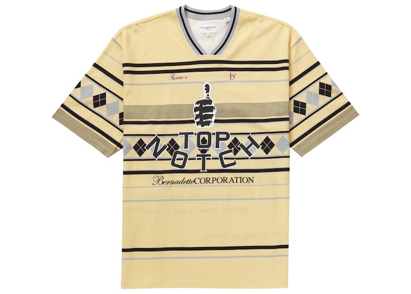 Supreme Bernadette Corporation Pique Soccer Top Pale Yellow 男装