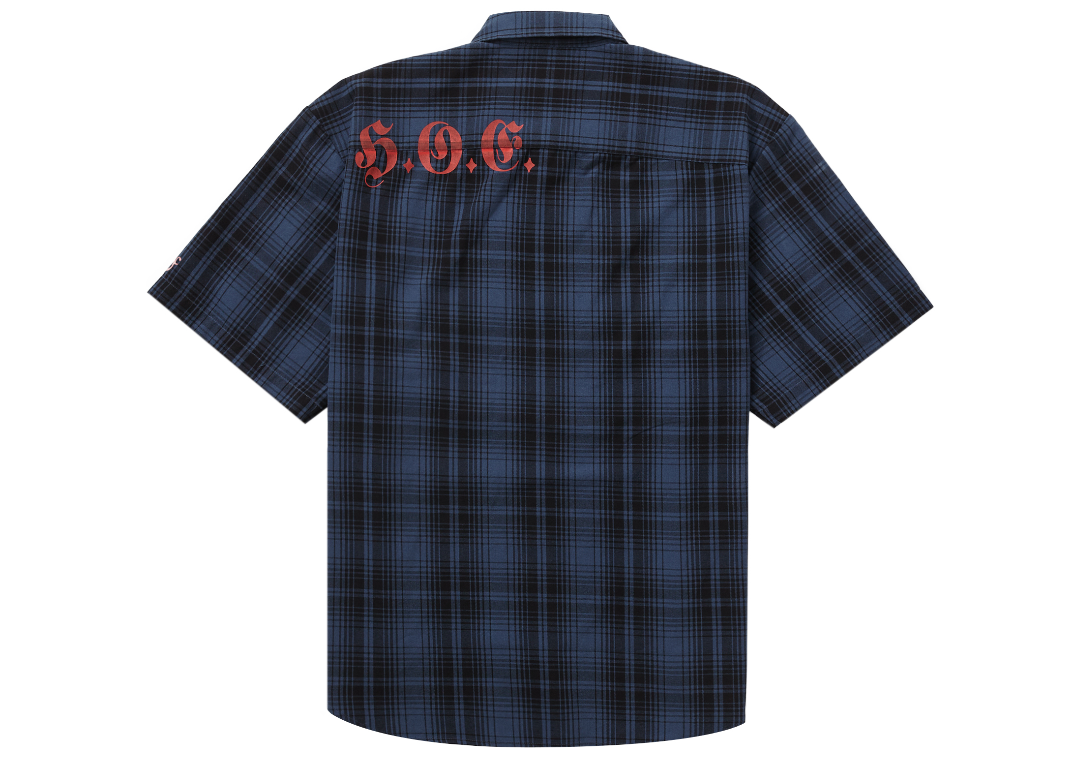 Supreme Bernadette Corporation S/S Work Shirt Navy Plaid