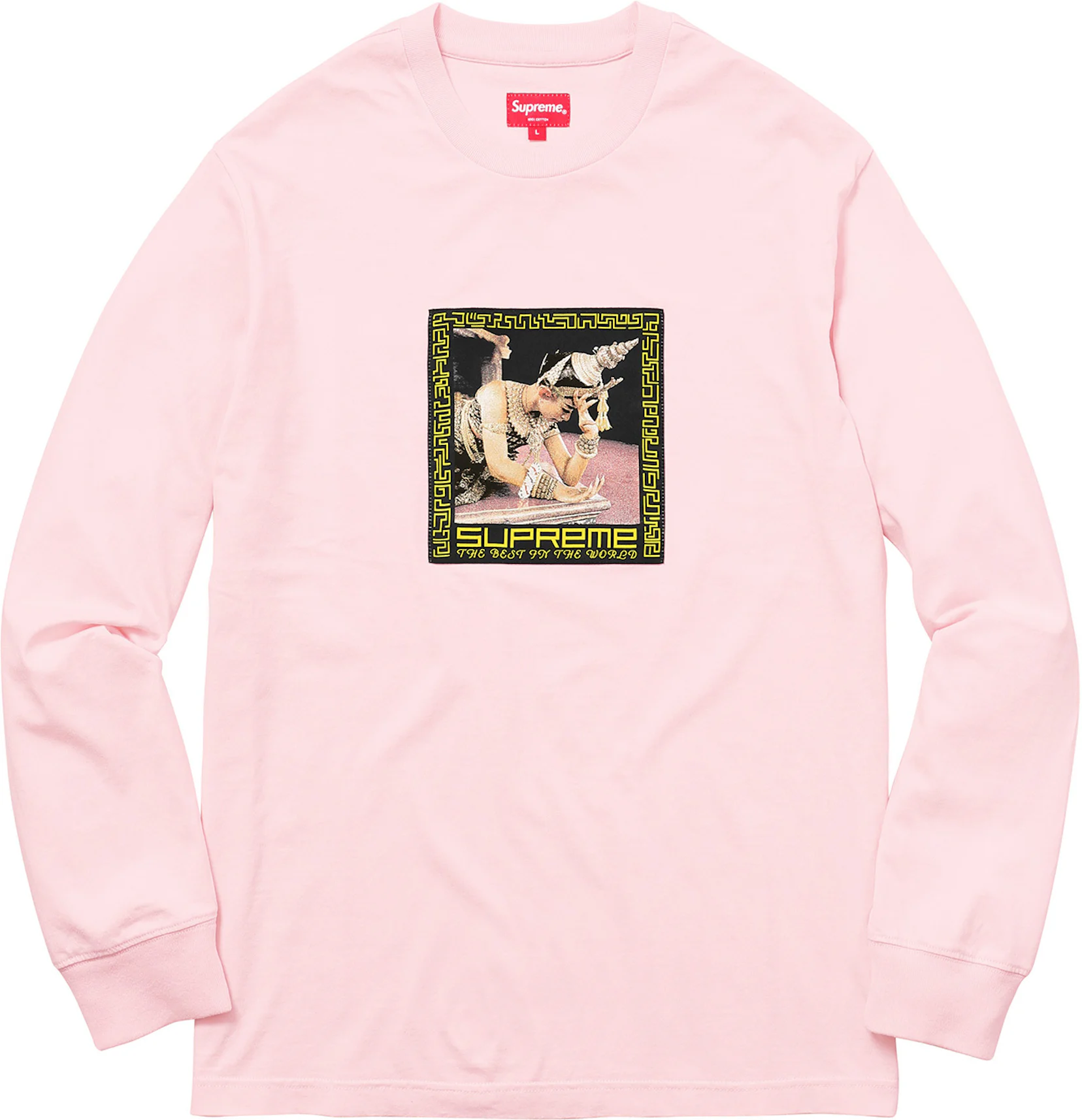 Supreme Global Standard Long-Sleeve T-Shirt in Pink Print Cotton ref.523955  - Joli Closet