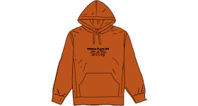 Supreme Best Of The Best Hooded L/S Top Burnt Orange