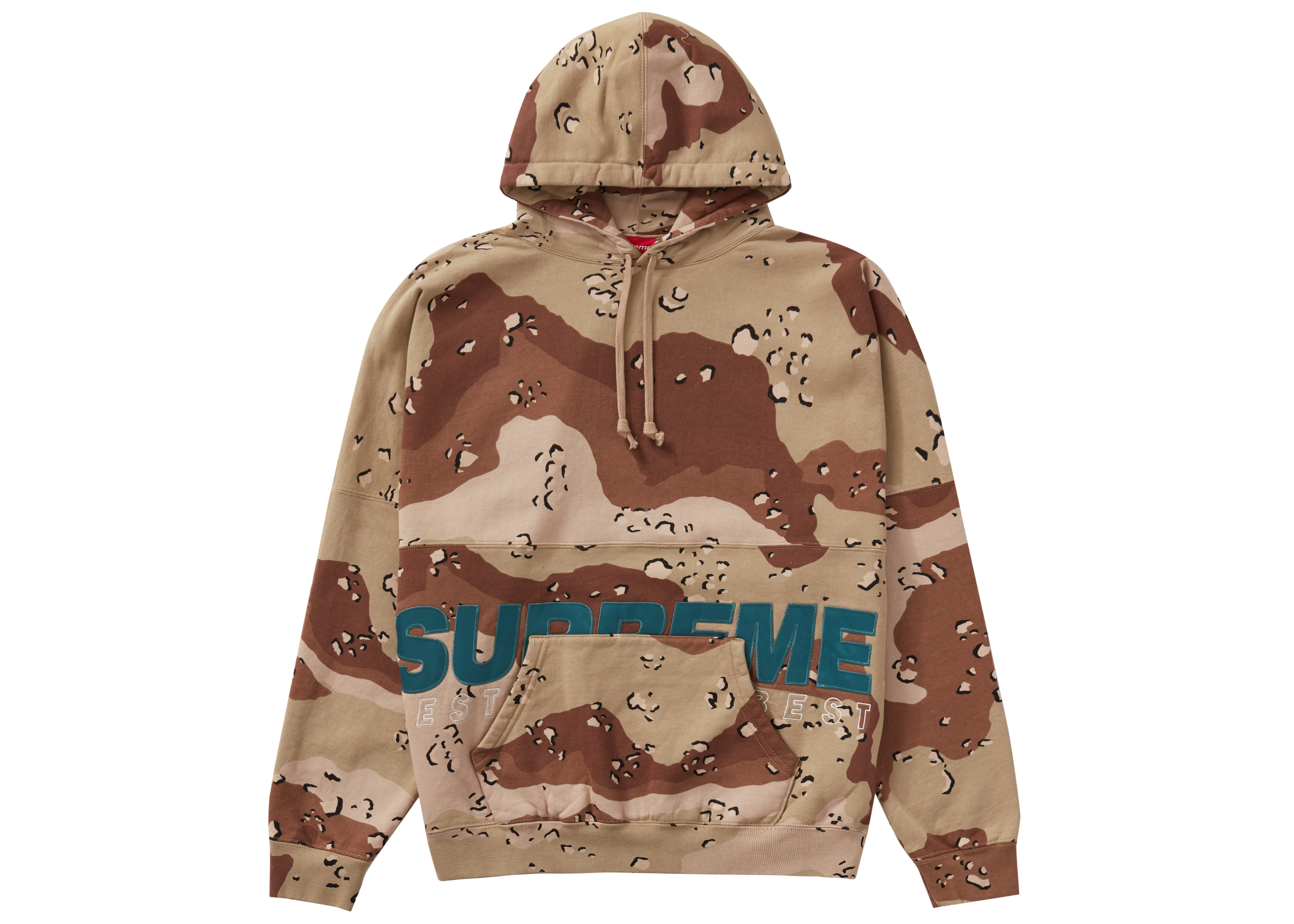 Supreme◇20AW/Rib Hooded Sweatshirt/Chocolate Chip Camo/M/コットン/-