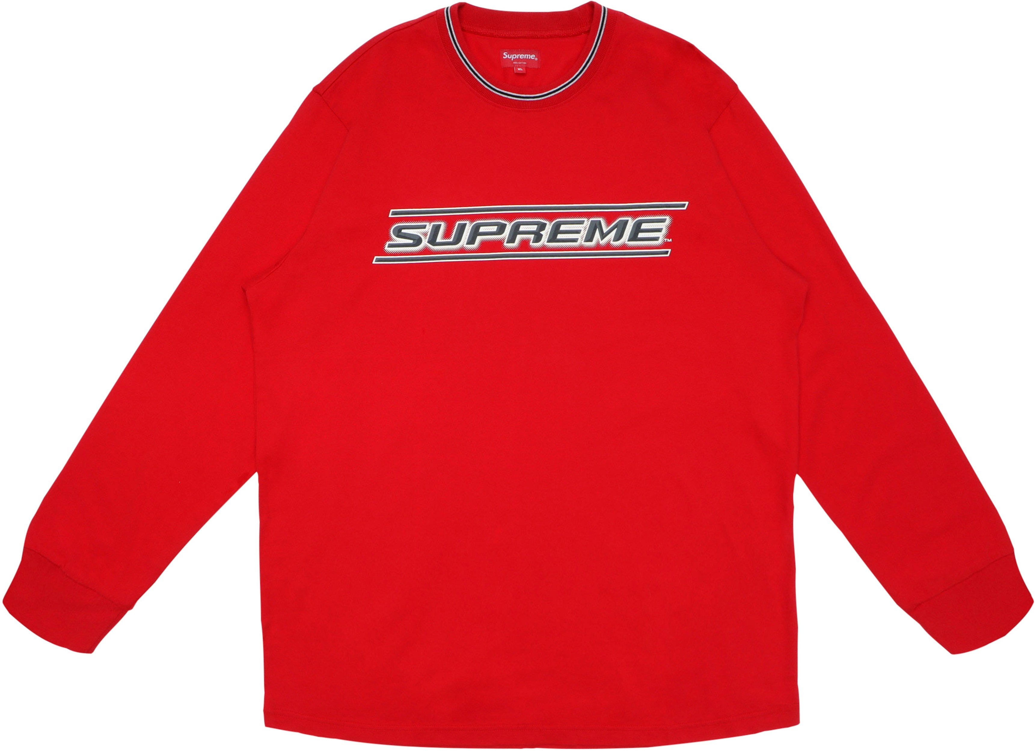 Supreme Bevel L/S Top Red - SS18