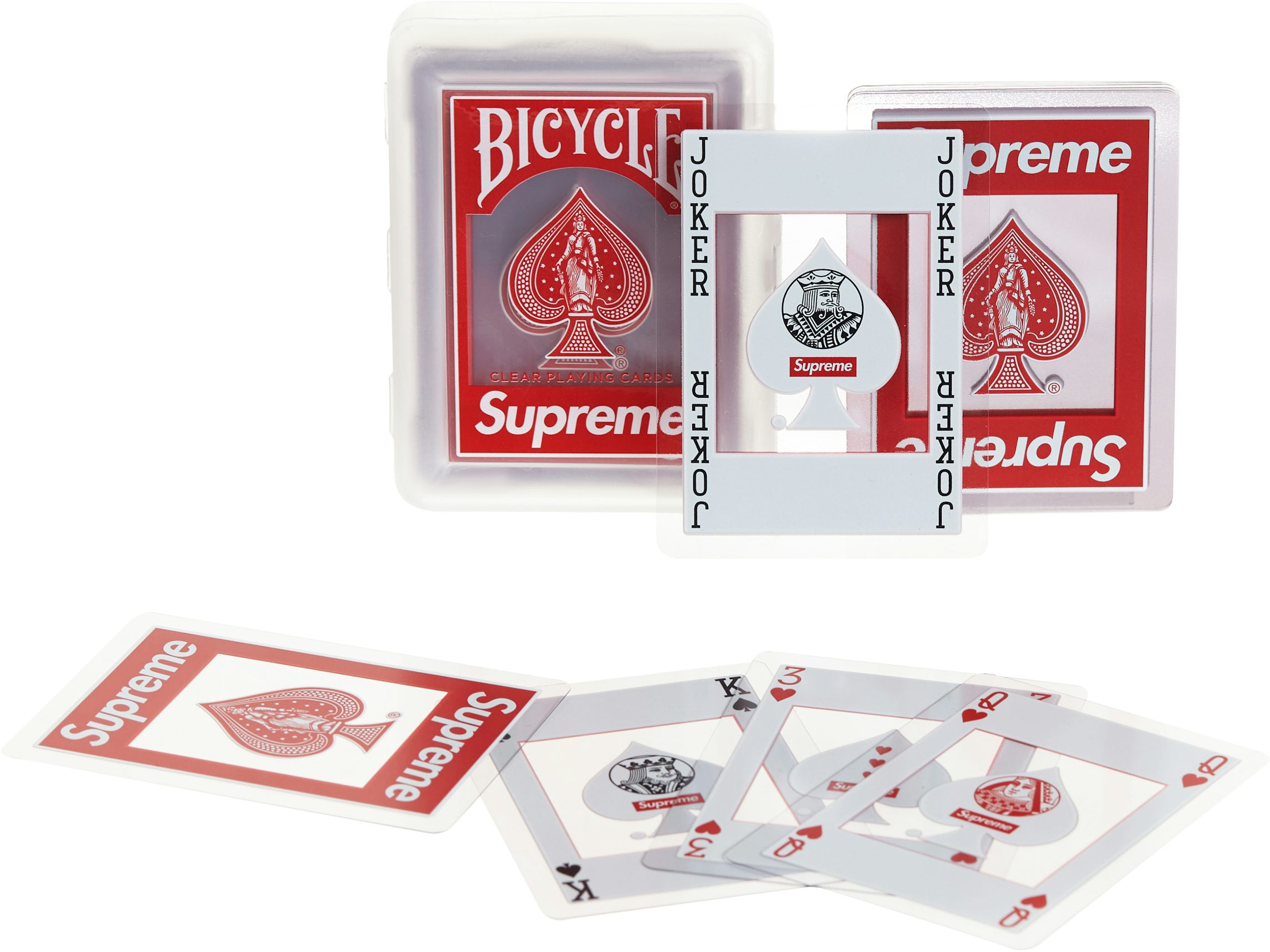 Supreme x Bicycle Mini Playing Cards Deck - Red