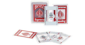 Supreme Bicycle Clear Playing Cards Red